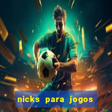 nicks para jogos de tiro